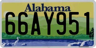 AL license plate 66AY951