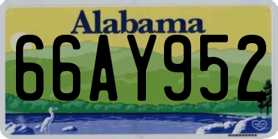AL license plate 66AY952