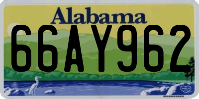 AL license plate 66AY962