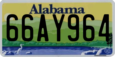 AL license plate 66AY964