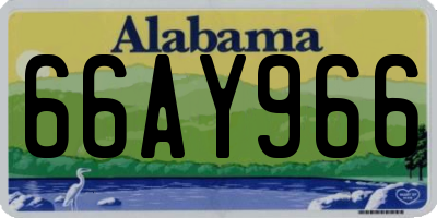AL license plate 66AY966