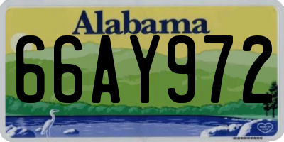 AL license plate 66AY972