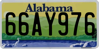 AL license plate 66AY976