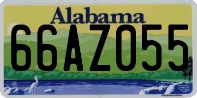 AL license plate 66AZ055