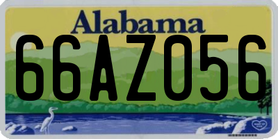AL license plate 66AZ056