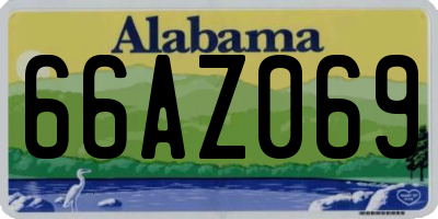 AL license plate 66AZ069