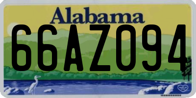AL license plate 66AZ094