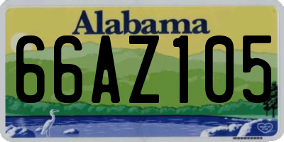 AL license plate 66AZ105