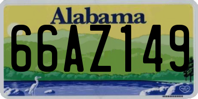 AL license plate 66AZ149