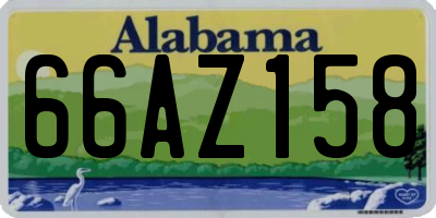AL license plate 66AZ158