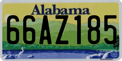 AL license plate 66AZ185