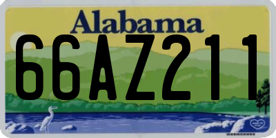 AL license plate 66AZ211