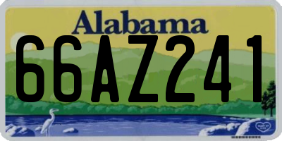 AL license plate 66AZ241
