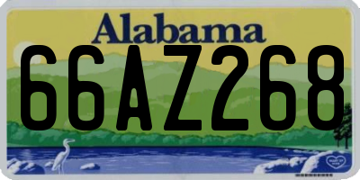 AL license plate 66AZ268