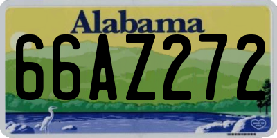 AL license plate 66AZ272