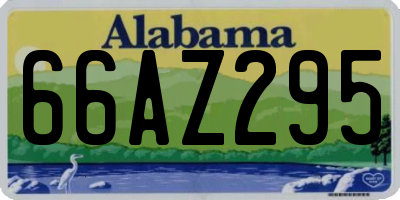 AL license plate 66AZ295