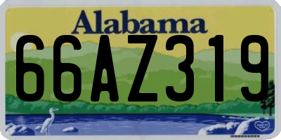 AL license plate 66AZ319
