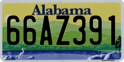 AL license plate 66AZ391