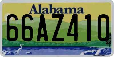 AL license plate 66AZ410