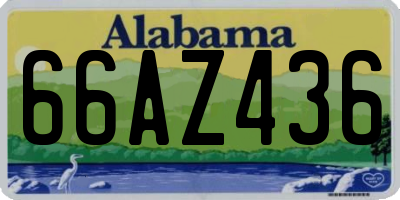 AL license plate 66AZ436