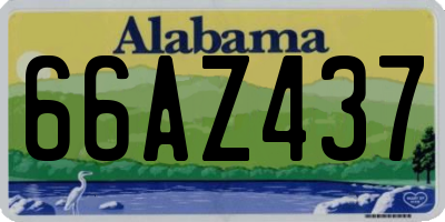 AL license plate 66AZ437