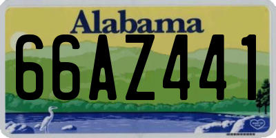 AL license plate 66AZ441