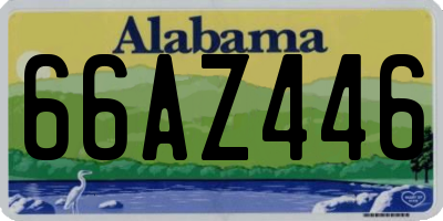 AL license plate 66AZ446