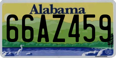 AL license plate 66AZ459