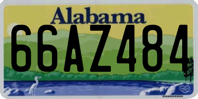 AL license plate 66AZ484
