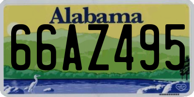 AL license plate 66AZ495