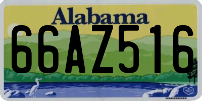 AL license plate 66AZ516