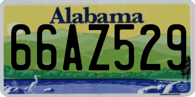 AL license plate 66AZ529