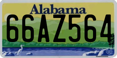 AL license plate 66AZ564