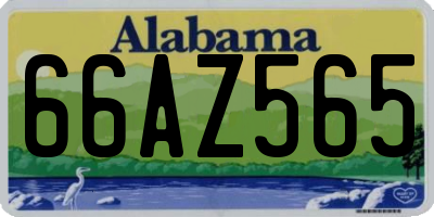 AL license plate 66AZ565