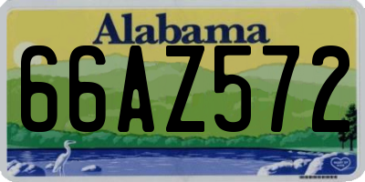 AL license plate 66AZ572