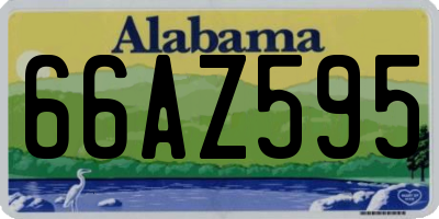 AL license plate 66AZ595