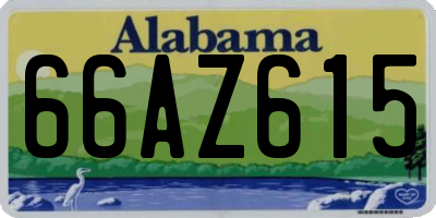 AL license plate 66AZ615