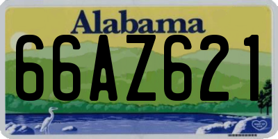 AL license plate 66AZ621