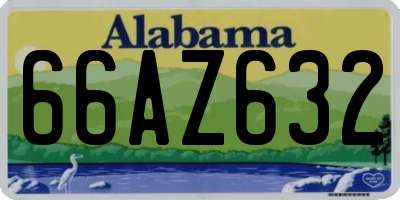 AL license plate 66AZ632