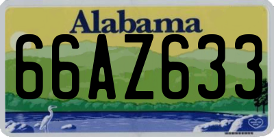 AL license plate 66AZ633