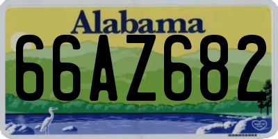 AL license plate 66AZ682