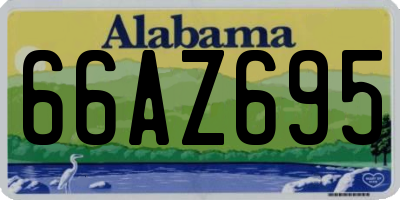 AL license plate 66AZ695