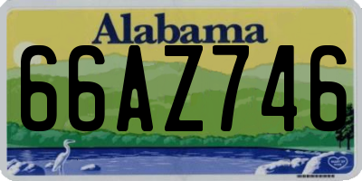 AL license plate 66AZ746