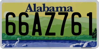 AL license plate 66AZ761