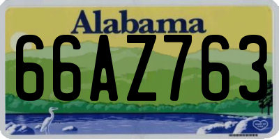 AL license plate 66AZ763