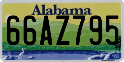 AL license plate 66AZ795
