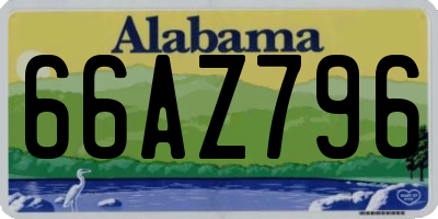 AL license plate 66AZ796