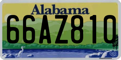 AL license plate 66AZ810