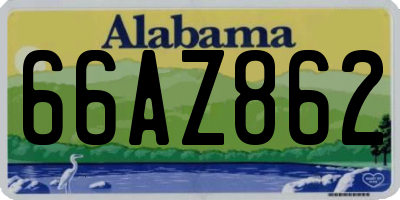 AL license plate 66AZ862