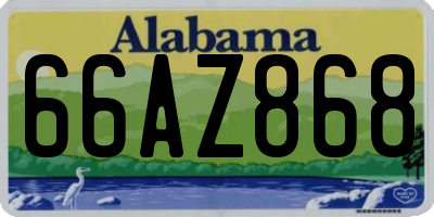 AL license plate 66AZ868